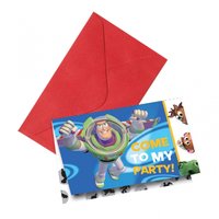 Toy story Buzz Lightyear inbjudningskort - 6 st