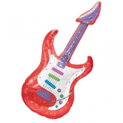 Gitarr superstor folieballong - 104 cm