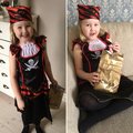 Min drygt 5-åriga dotter som varit på 6-års kalas med pirat-tema!
