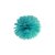 Pompom - Mörk teal 25 cm