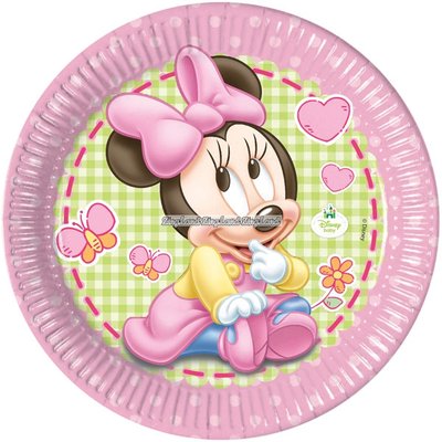 Mimmi Pigg baby runda papperstallrikar 23 cm - 8 st