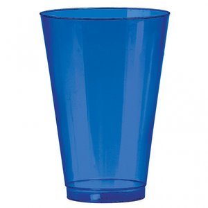 Blå dricksglas i plast - 414 ml - 36 st
