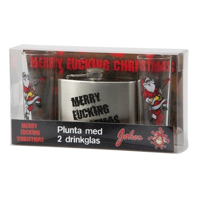 Plunta med glas - Merry fucking christmas