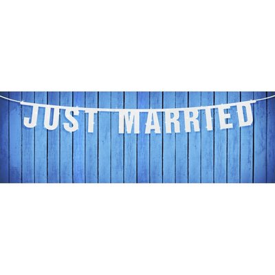 Banderoll - Just married 18 x 170 cm