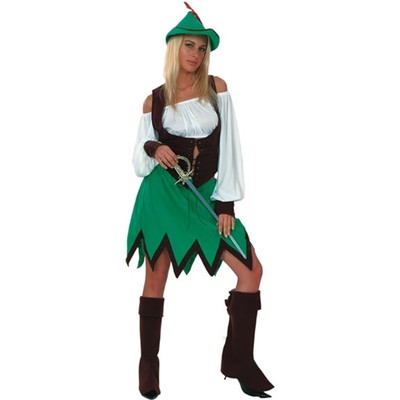 Robin Hood / Peter Pan tjej maskeraddrkt