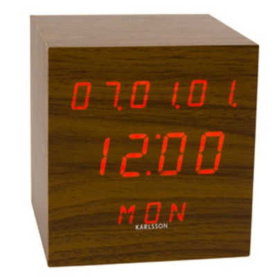 Wooden Clock Cube