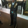 Hans dröm gick i uppfyllelse. Han kände sig som en King med Elvis dräkten hela kvällen.
