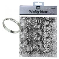 Bordskonfetti viigselringar i silver - 288 st Bordskonfetti viigselringar i silver - 288 st