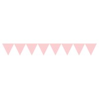 Babyrosa prickiga vimplar - papper 1.7m