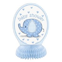 Bordsdekorationer - Baby shower blå 4 st