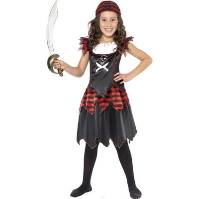 Goth-pirat maskeraddrkt fr barn