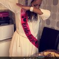Nöjd ! Möhippa tiara Bride To Be - vit