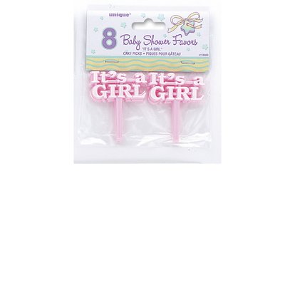 It\\\'s a Girl trtdekorationer - 8 st