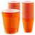 Orange plastmuggar - 473 ml - 50 st