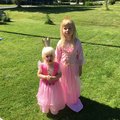 Två prinsessor i sommarvärmen Prinsessdräkt maskeraddräkt