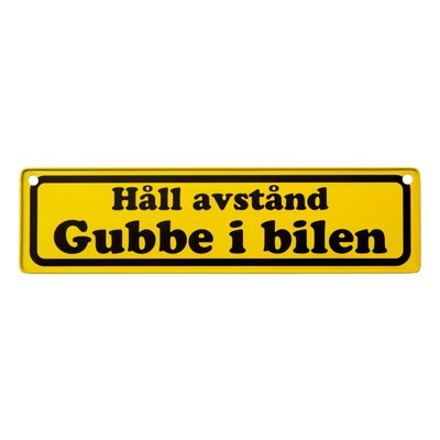 Bilskylt - Gubbe