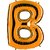 Bokstavsballong - B Guld 100 cm