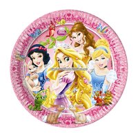 Disney prinsessa & djur - papperstallrikar dessert i papper 17 cm - 8 st