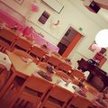 Jättenöjd!!!! Rosa prickiga plastduk - 1.4m x 2.8m