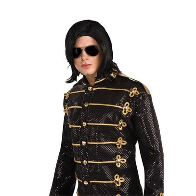 Michael Jackson peruk och glas�gon