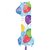 Nummer 1 folieballong serpentin - 86 cm