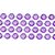 Kristallgirlang - Violett 100 cm