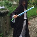 Nelson har klätt ut sig till Obi-Wan Kenobi