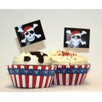 Piratfest Muffins kit - 48 delar - 24 st