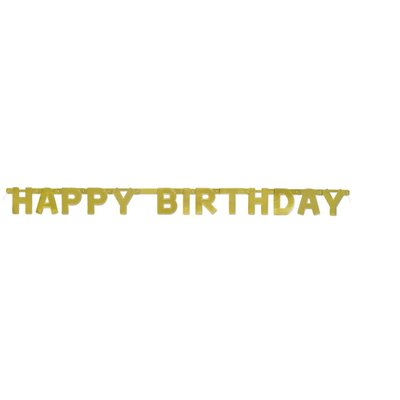 Happy birthday banderoll - Golden birthday