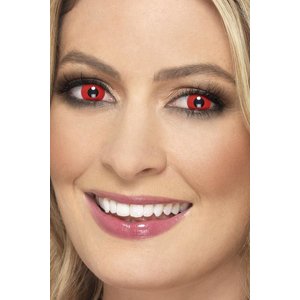 Devil 1 dags kontaktlinser - Röd