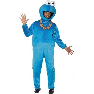 Sesame Street Kakmonstret maskeraddrkt - Medium