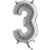 Ballongsiffra - Tre Silver 35 cm