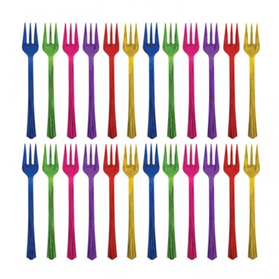 Juvel ton cocktail gafflar - 20 st