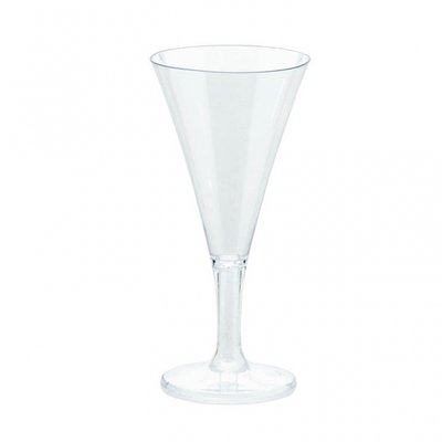 Mini champagneglas i plast 71 ml - 20 st