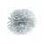 Pompom - Silver 35 cm