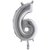 Ballongsiffra - Sex Silver 35 cm
