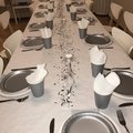 Silverfärgade pappersservetter Silverfärgade pappersservetter