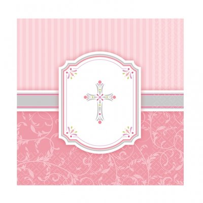 Servetter 2-lags rosa - 16 st