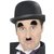 Chaplin mustasch och gonbryn
