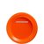 Orange desserttallrikar i plast 17 cm - 50 st