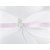 Kudde fr vigselringar - Vit med rosa band och fjril 20 cm