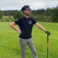 Spelade en golfrunda p Forshaga GK i Vrmland