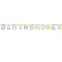 Baby shower banderoll med bokstäver
