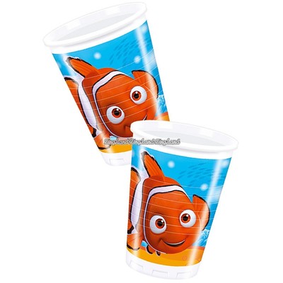 Hitta Nemo plastmuggar 200 ml - 8 st