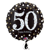 Folieballong - Sparkling Birthday 50