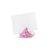 Placeringskorthållare diamant - Ljusrosa 40 mm 10 st
