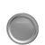 Silverfärgade papperstallrikar 17 cm - 50 st