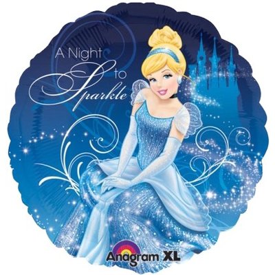 Folieballong - Cinderella A night To Sparkle 45 cm