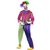 Färgglad mördarclown maskeraddräkt - Medium