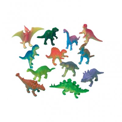 Dinosaurieprylar - platsfigurer - 12 st
